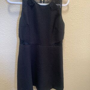 Kensie Black Textured Mini Dress